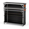 image:imageVEVOR Portable Tradeshow Podium Table 5118 x 1831 x 374 Display Exhibition Counter Stand Booth Fair with Wall Foldable Promotion Retail Bar Table Pop Up Podium with Storage Rack Carrying Bag435 x 154 x 398 inches