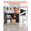 image:imageVEVOR Portable Tradeshow Podium Table 5118 x 1831 x 374 Display Exhibition Counter Stand Booth Fair with Wall Foldable Promotion Retail Bar Table Pop Up Podium with Storage Rack Carrying Bag433 x 152 x 348 inches