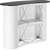 image:imageVEVOR Portable Tradeshow Podium Table 5118 x 1831 x 374 Display Exhibition Counter Stand Booth Fair with Wall Foldable Promotion Retail Bar Table Pop Up Podium with Storage Rack Carrying Bag51 Length