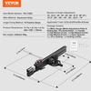 image:imageVEVOR Precision Miter Gauge Standard Slot 34 x 38 Aluminum Alloy Table Saw Miter Gauge with 1935 in Grating 15 Angle Stops Adjustable Spring Loaded Plunger and Removable Disc for Woodworking1935 Inch