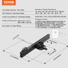 image:imageVEVOR Precision Miter Gauge Standard Slot 34 x 38 Aluminum Alloy Table Saw Miter Gauge with 1935 in Grating 15 Angle Stops Adjustable Spring Loaded Plunger and Removable Disc for Woodworking24 Inch