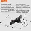 image:imageVEVOR Precision Miter Gauge Standard Slot 34 x 38 Aluminum Alloy Table Saw Miter Gauge with 1935 in Grating 15 Angle Stops Adjustable Spring Loaded Plunger and Removable Disc for Woodworking18 Inch