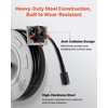 image:imageVEVOR Pressure Washer Hose Reel 60 ft x 14 inch Retractable Power HeavyDuty Steel Washer Hose Reel 4000PSI Max AutoRewinding Flexible WallFloor Mounted for Car WashingGardenFloor Cleaning65 ft x 14 inch  3200PSI
