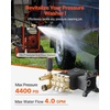 image:imageVEVOR Pressure Washer Pump 1 Shaft Horizontal Triplex Plunger 4000 PSI 40GPM Replacement Power Washer Pumps Kit with 5 Nozzles Compatible with Simpson MorFlex 40224 40225 40226 Santoprene3600 PSI