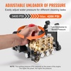 image:imageVEVOR Pressure Washer Pump 1 Shaft Horizontal Triplex Plunger 4000 PSI 40GPM Replacement Power Washer Pumps Kit with 5 Nozzles Compatible with Simpson MorFlex 40224 40225 40226 Santoprene4200 PSI