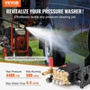 image:imageVEVOR Pressure Washer Pump 1 Shaft Horizontal Triplex Plunger 4000 PSI 40GPM Replacement Power Washer Pumps Kit with 5 Nozzles Compatible with Simpson MorFlex 40224 40225 40226 Santoprene4400 PSI
