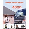 image:imageVEVOR Pressure Washer Telescoping Wand 21 ft 4000 psi Telescopic Spray Wand with Power Washer Extension Wands Gutter Cleaner Brush Head Pivoting Coupler 7 Spray Nozzles and Support Harness25FT with Brush Head