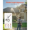 image:imageVEVOR Pressure Washer Telescoping Wand 21 ft 4000 psi Telescopic Spray Wand with Power Washer Extension Wands Gutter Cleaner Brush Head Pivoting Coupler 7 Spray Nozzles and Support Harness18FT with Brush Head