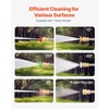 image:imageVEVOR Pressure Washer Telescoping Wand 21 ft 4000 psi Telescopic Spray Wand with Power Washer Extension Wands Gutter Cleaner Brush Head Pivoting Coupler 7 Spray Nozzles and Support Harness24FT with Brush Head
