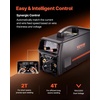 image:imageVEVOR Pro MIG Welder 250A Pluse Mig Welding Machine 5in1 Synergic Welder Machine MIG PluseGas MIGFlux Core MIGStickLift TIG 110V220V Dual Voltage Aluminum Mig Welder with LCD Screen Display4in1 200A