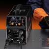 image:imageVEVOR Pro MIG Welder 250A Pluse Mig Welding Machine 5in1 Synergic Welder Machine MIG PluseGas MIGFlux Core MIGStickLift TIG 110V220V Dual Voltage Aluminum Mig Welder with LCD Screen Display200 A