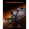 image:imageVEVOR Pro MIG Welder 250A Pluse Mig Welding Machine 5in1 Synergic Welder Machine MIG PluseGas MIGFlux Core MIGStickLift TIG 110V220V Dual Voltage Aluminum Mig Welder with LCD Screen Display200 A