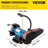 image:imageVEVOR Professional 4 x 36 in Belt Sander with 8 Disc Sander 5A Induction Motor Cast Aluminum Worktable for Woodworking Metalworking2IN1 2 Belt Grinder