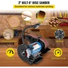 image:imageVEVOR Professional 4 x 36 in Belt Sander with 8 Disc Sander 5A Induction Motor Cast Aluminum Worktable for Woodworking Metalworking2IN1 2 Belt Grinder