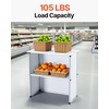 image:imageVEVOR Promotion Counter Table Portable Tradeshow Podium Table 3091 x 1496 x 7146 Display Exhibition Counter Stand Booth Fair with Wall Pop Up Podium with Storage RackCarrying Bag31 Length