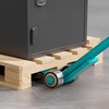 image:imageVEVOR Prylever Bar 3T6600lbs Load Capacity 45FT Length Steel Handle Lever Dollyr with 28 Wheels for Large Pallets Heavy Items Concrete Blocks Heavy Duty Equipment Handling4T47FT