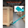 image:imageVEVOR Prylever Bar 3T6600lbs Load Capacity 45FT Length Steel Handle Lever Dollyr with 28 Wheels for Large Pallets Heavy Items Concrete Blocks Heavy Duty Equipment Handling4T47FT