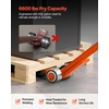 image:imageVEVOR Prylever Bar 3T6600lbs Load Capacity 45FT Length Steel Handle Lever Dollyr with 28 Wheels for Large Pallets Heavy Items Concrete Blocks Heavy Duty Equipment Handling3T45FT 1 Pack