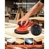 image:imageVEVOR Random Orbital Sander 5 amp 6Inch 350W Brushless Orbital Sander 10000 PRM 6 Variable Speed Electric Palm Sander with 20PCS Sandpapers Dust Connector amp Hose for Woodworking Detailing SandingOrangered