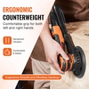 image:imageVEVOR Random Orbital Sander 5 amp 6Inch 350W Brushless Orbital Sander 10000 PRM 6 Variable Speed Electric Palm Sander with 20PCS Sandpapers Dust Connector amp Hose for Woodworking Detailing SandingOrange