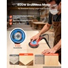 image:imageVEVOR Random Orbital Sander 5 amp 6Inch 350W Brushless Orbital Sander 10000 PRM 6 Variable Speed Electric Palm Sander with 20PCS Sandpapers Dust Connector amp Hose for Woodworking Detailing SandingOrangered
