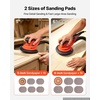 image:imageVEVOR Random Orbital Sander 5 amp 6Inch 350W Brushless Orbital Sander 10000 PRM 6 Variable Speed Electric Palm Sander with 20PCS Sandpapers Dust Connector amp Hose for Woodworking Detailing SandingOrangered