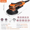 image:imageVEVOR Random Orbital Sander 5 amp 6Inch 350W Brushless Orbital Sander 10000 PRM 6 Variable Speed Electric Palm Sander with 20PCS Sandpapers Dust Connector amp Hose for Woodworking Detailing SandingOrange