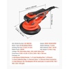 image:imageVEVOR Random Orbital Sander 5 amp 6Inch 350W Brushless Orbital Sander 10000 PRM 6 Variable Speed Electric Palm Sander with 20PCS Sandpapers Dust Connector amp Hose for Woodworking Detailing SandingOrangered