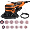 image:imageVEVOR Random Orbital Sander 5 amp 6Inch 350W Brushless Orbital Sander 10000 PRM 6 Variable Speed Electric Palm Sander with 20PCS Sandpapers Dust Connector amp Hose for Woodworking Detailing SandingOrange
