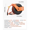 image:imageVEVOR Retractable Air Hose Reel 12 Inch x 50 FT Rubber Air Hose Max 300PSI Auto Rewind AirCompressor Hoses Reel with 5 ft Lead in CeilingWall Mount for Garage Workshops12IN x 65FT