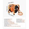 image:imageVEVOR Retractable Air Hose Reel 38 Inch x 100 FT Hybrid Air Hose Max 300PSI Auto Rewind AirCompressor Hoses Reel with 5ft Lead in Portable Freestanding Heavy Duty Steel Reel for Garages Workshops