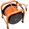 image:imageVEVOR Retractable Air Hose Reel 38 Inch x 100 FT Hybrid Air Hose Max 300PSI Auto Rewind AirCompressor Hoses Reel with 5ft Lead in Portable Freestanding Heavy Duty Steel Reel for Garages Workshops