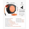 image:imageVEVOR Retractable Air Hose Reel 38 Inch x 80 FT Hybrid Air Hose Max 300PSI Enclosed AirCompressor Hoses Reel Auto Rewind with 66 ft Lead in 180 Swivel CeilingWall Mount for Workshops38IN x 80FT