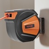 image:imageVEVOR Retractable Air Hose Reel 38 Inch x 80 FT Hybrid Air Hose Max 300PSI Enclosed AirCompressor Hoses Reel Auto Rewind with 66 ft Lead in 180 Swivel CeilingWall Mount for Workshops38IN x 65FT