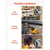 image:imageVEVOR Retractable Welding Hose Reel 14 Inch x 100FT Twin Oxygen Acetylene Rubber Hose Max 300PSI  R Grade CeilingWall Mount Heavy Duty Steel Hose Reel AutoRewind Ideal for Workshops Garages157 x 79 x 168 inch