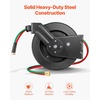 image:imageVEVOR Retractable Welding Hose Reel 14 Inch x 100FT Twin Oxygen Acetylene Rubber Hose Max 300PSI  R Grade CeilingWall Mount Heavy Duty Steel Hose Reel AutoRewind Ideal for Workshops Garages157 x 79 x 168 inch