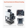 image:imageVEVOR Rock Crusher 220V Double Roller Crushers Industrial Shredder with 256x059 inch Dual Feed Inlets 1740RPM Speed Stone Grinder Rock Crusher 15KW Electric Shatter Pulverizer 860kgh Crushing