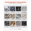 image:imageVEVOR Rock Crusher 220V Double Roller Crushers Industrial Shredder with 256x059 inch Dual Feed Inlets 1740RPM Speed Stone Grinder Rock Crusher 15KW Electric Shatter Pulverizer 860kgh Crushing