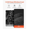 image:imageVEVOR Rock Crusher 220V Double Roller Crushers Industrial Shredder with 256x059 inch Dual Feed Inlets 1740RPM Speed Stone Grinder Rock Crusher 15KW Electric Shatter Pulverizer 860kgh Crushing