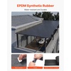 image:imageVEVOR Roll Roofing 15 x 30 ft 45 mil EPDM Rubber Roofing Long Lifespan amp WeatherResistant Withstands Harsh Temperatures Flexible amp Easy Installation Roof Underlayment for RVs Roofs Ponds15 ft x 15 ft