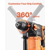 image:imageVEVOR Rotary Hammer Drill 118 in SDSPlus Electric Corded Heavy Duty Rotary Hammer 4 Functions Including 3 Drill Bits Flat Chisel Pointed Chisel and Carrying Case for Concrete and Masonry114  1500W
