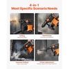 image:imageVEVOR Rotary Hammer Drill 118 in SDSPlus Electric Corded Heavy Duty Rotary Hammer 4 Functions Including 3 Drill Bits Flat Chisel Pointed Chisel and Carrying Case for Concrete and Masonry114  1500W