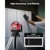 image:imageVEVOR Rotary Laser Level Kit 1650ft 360Degree Self Leveling Red Horizontal Laser Transitwith Heavyduty Tripod Receiver Remote Control Toolcase IP54 Waterproof 006 in100 ft for ConstructionRed