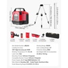 image:imageVEVOR Rotary Laser Level Kit 1650ft 360Degree Self Leveling Red Horizontal Laser Transitwith Heavyduty Tripod Receiver Remote Control Toolcase IP54 Waterproof 006 in100 ft for ConstructionRed