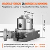 image:imageVEVOR Rotary Table for Milling Machines 4 100 mm Horizontal Vertical Model Precision Milling Rotary Table with 3180 mm 3Jaw Chuck M10 TBolts Nuts for Milling Engineering Indexing Tools