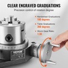 image:imageVEVOR Rotary Table for Milling Machines 4 100 mm Horizontal Vertical Model Precision Milling Rotary Table with 3180 mm 3Jaw Chuck M10 TBolts Nuts for Milling Engineering Indexing Tools