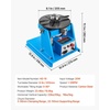 image:imageVEVOR Rotary Welding Positioner 441 lbs Load Capacity 45 to 90 Tilt Angle Welding Positioner Turntable Table 055 RPM Speed Control Electric and Foot Pedal for Cutting Grinding Assembly10KG