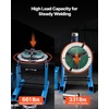 image:imageVEVOR Rotary Welding Positioner 441 lbs Load Capacity 45 to 90 Tilt Angle Welding Positioner Turntable Table 055 RPM Speed Control Electric and Foot Pedal for Cutting Grinding Assembly300KG