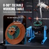image:imageVEVOR Rotary Welding Positioner 441 lbs Load Capacity 45 to 90 Tilt Angle Welding Positioner Turntable Table 055 RPM Speed Control Electric and Foot Pedal for Cutting Grinding Assembly187 x 241 x 378