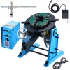 image:imageVEVOR Rotary Welding Positioner 441 lbs Load Capacity 45 to 90 Tilt Angle Welding Positioner Turntable Table 055 RPM Speed Control Electric and Foot Pedal for Cutting Grinding Assembly187 x 241 x 378